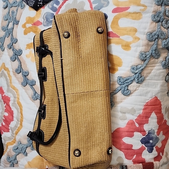 Micheal Kors Panama Straw Large Satchel - Picture 3 of 5